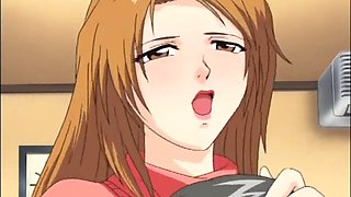 Anime teen sex orgy with busty slut spit roasted