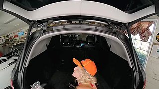 Sunday Hottie's Busty Brunette Passion in a Sultry Tale