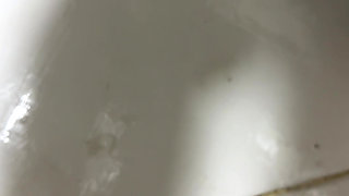 Cleaning Bathroom Naked