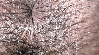 Asshole Beathing Extreme Closeup