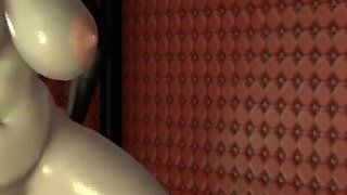 BBW Lady Dimitrescu riding her man slave cowgirl style
