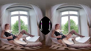 Margarita Teen Virtual 3D Strip On The Window - FeelMeVR