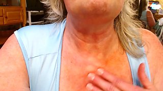 Silver-haired giantess Dawnskye55 brings your shrink fantasy to life with some wild roleplay