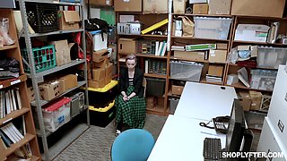 Teen blonde Lexi Lore striped and punish fucked in the office