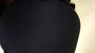 Dogystyle Fucking a Hijabi Muslim Maid in Hotel When She Stuck Inside Bathroom Doors - Fuck in Arab Hotel