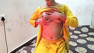 Desi girl Sexypinky0 gets down with her stepbrother in a wild role play