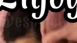 Smoking with Her Breasts Out