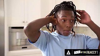 OUT OF THE FAMILY - MILF Danielle Renaes Big Tits Seduce Her Stepteen For Interracial Fuck
