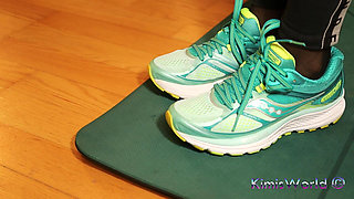 Nylon Feet After Sneakers Workout