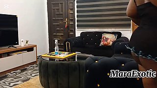 Sweaty Bbw cleaning maid midweek touch ups - Mara Exotic
