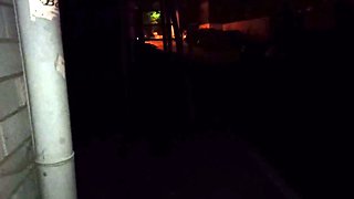 Public Blowjob by a Russian Brunette Babe