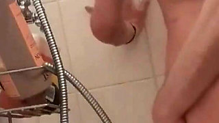 Very Horny Mature Woman Masturbates Dandy and Then Gets Fucked Standing up in the Shower