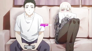 Stepsister Seduced Stepbrother With Blowjob When Playing On PlayStation ( Exclusive ) - HENTAI