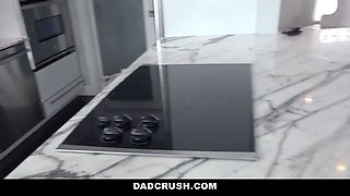 Slim teen Mickey Tyler gets pruning lessons from stepdaddy