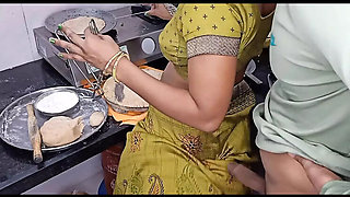 Hot Indian Desi Aunty Kavitha Raj Fucked Hard in Kitchen - Cowgirl & Big Tits Action