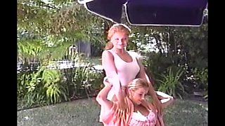 Hot college lesbians fingering and eating pussy outdoors - amateur teen action