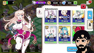 Waifu Shop nutaku game compilation of nun, threesome, shower lady and witch events part 2