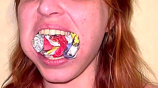 Newspaper Gag POV - Stuffing, Slapping, Taking Out