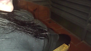 Sucking My Best Friend's Entire Cock Outdoors While It's Raining and We Were Almost Discovered Fantasiahardcoresex