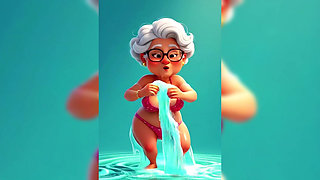 Granny Animation Sticky Mess