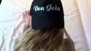 College Teen in Amateur MMF Threesome