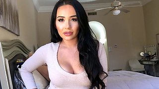 Blonde tight pussy babe solo toy fun in glamour masturbation