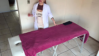 Married Masseuse Takes off Wedding Ring and Gag on Milk - Explosive Happy Ending Massage