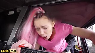 Identical Sisters Lady Zee & Sandra Zee Fuck Cabbie in Fake Taxi - Rough Public Sex & Deepthroat