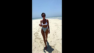 A Little Nudity on the Indian Ocean Beach.