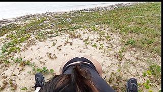 Anal Day at the Beach with Horny Voyers
