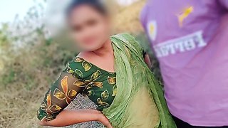 Desi Village Bhabhi Fuck in Jungle with Her Devar, Indian Beautiful Bhabhi Ki Outdoor Chudai,in Hindi Audio Desi Teen Tight Puss