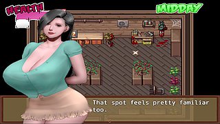 Anime big boob threesome in a zombie retreat