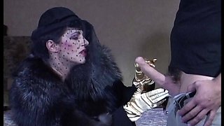Desolate Widow Gets Her Hairy Pussy Pounded by Young Handsome