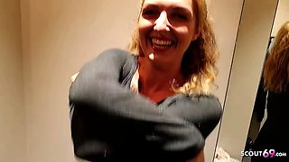 German public scandal ffm 3 way in changing room with 2 filthy girls
