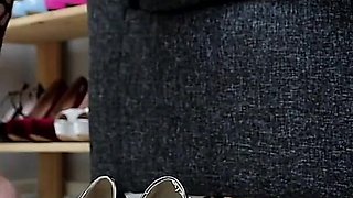 An Erotic Touch to Trying on Highheels