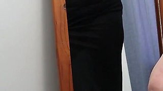 In a Sheer Dress Showing off My Legs, Booty and Thong