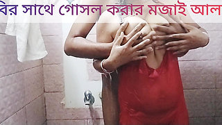 I had a lot of fun bathing in the bathroom with hot Indian Bhabhi