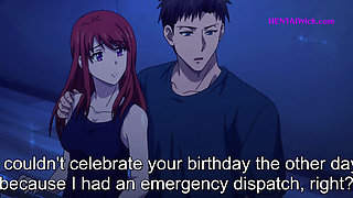 First Pussy Eating for my Amateur Redhead Girlfriend - Hentai Anime, Eng Sub
