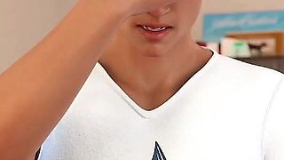 Taboo University #02 - Goth 18 Year Old Gives Me a Handjob in the Shower