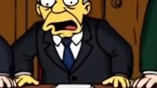 Dirty Orgy of Housewife Mrs. Sinpsom with Old Men at the Casting. Cartoon Parody