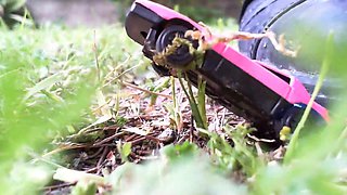 Awesome Crushing Video Watches My Feet Smash a Small Toy Car