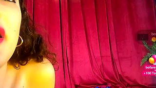 Big boobs webcam slut toys her asshole