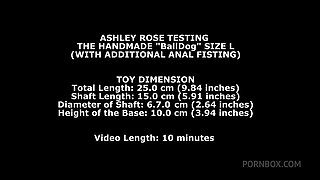 RELOAD Ashley Rose Testing The Handmade Balldog Size L (With