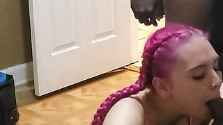 Viper Gets Tossed up by Two Black Cocks