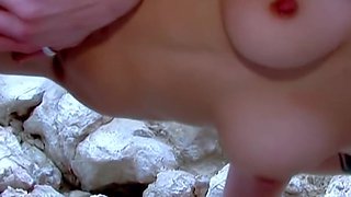 Skinny Spanish Babe Sonia Lion Fucked Hard in the Ass at the Beach by Terry Kemaco