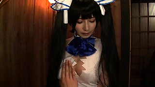Extreme close up of Japanese teen masturbating Uncensored