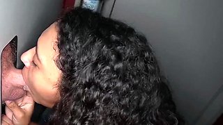Brunette Blowjob Deepthroat Cum Swallow