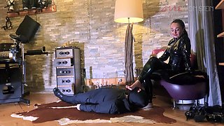 Latex Spit Slave - Obey & Swallow Like a Good Little Piggy