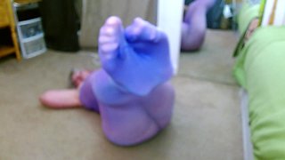 1217 Dawnskye1962 in Her First Nylon Encasement Video