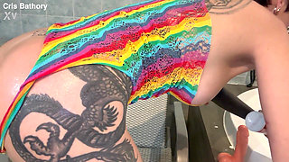 Cris Bathory Having Fun with Anal Chanting